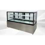 refrigerated display case sliding door flags