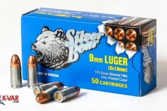 silver bear 9mm luger 115gr. fmj-rn zinc plated case 50-pk